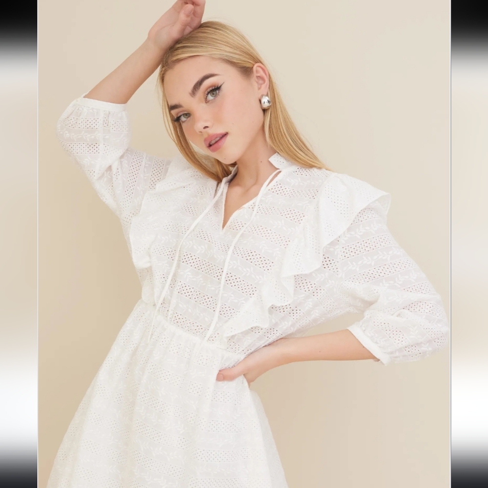 Cotton Lace Dress GANT Size 10